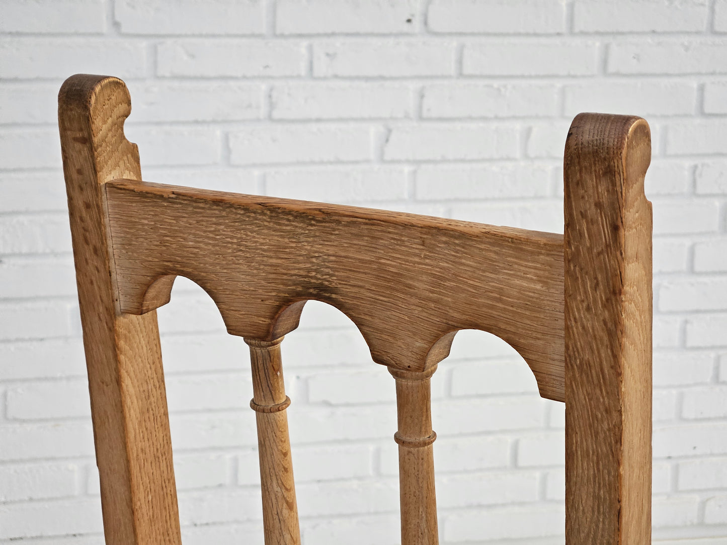 1950s, set 2 pcs of Danish dinning chairs, original good condition, oak wood.