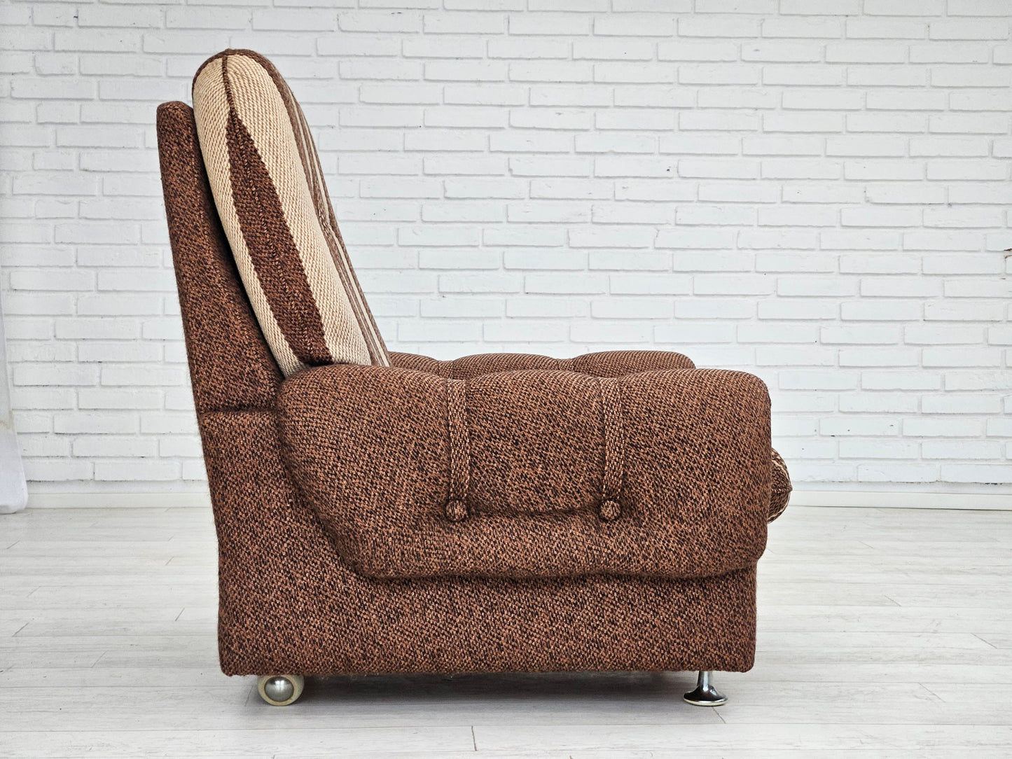 1970s, Danish relax chair, original wool upholstery, very good condition.