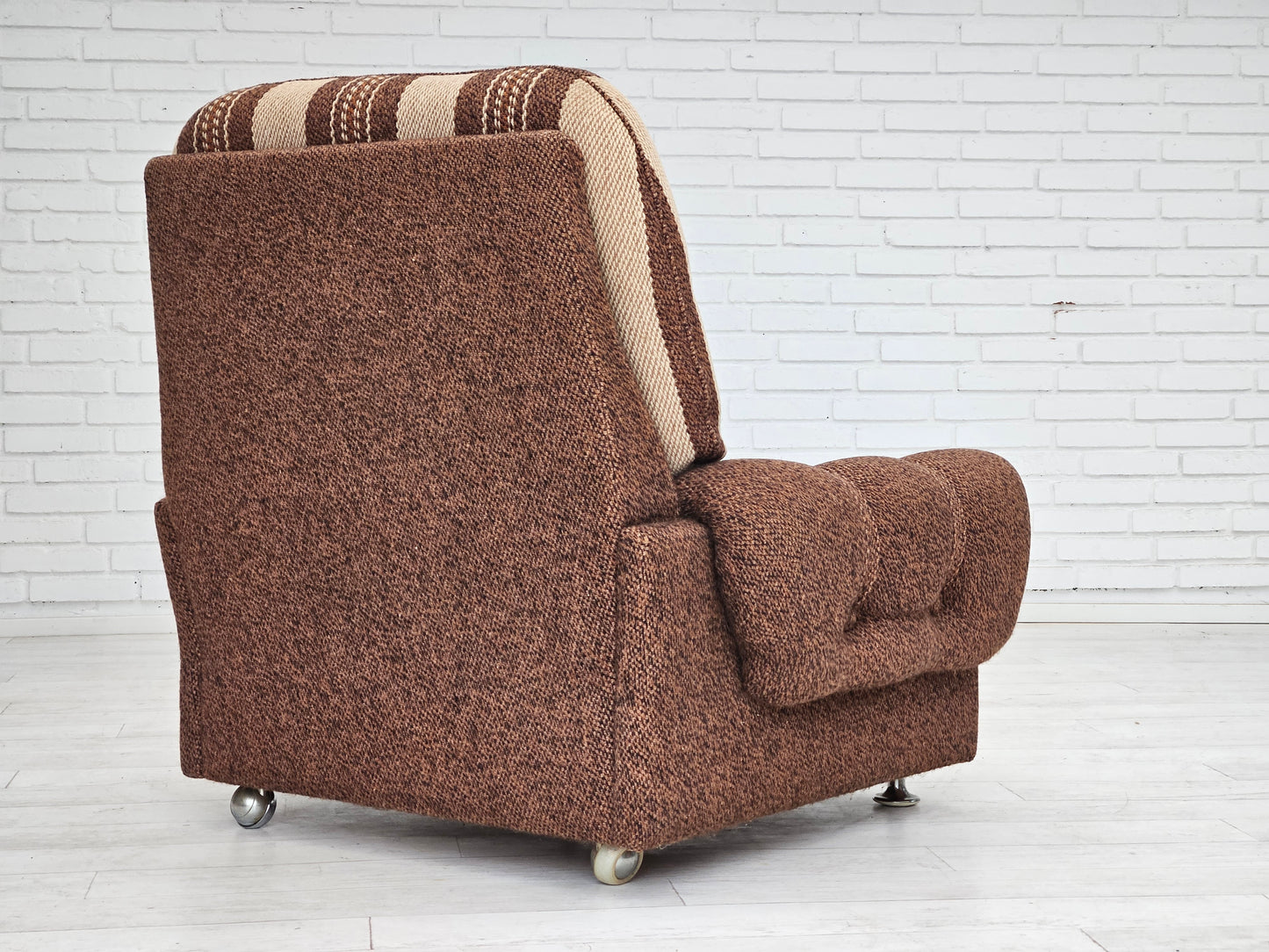 1970s, Danish relax chair, original wool upholstery, very good condition.