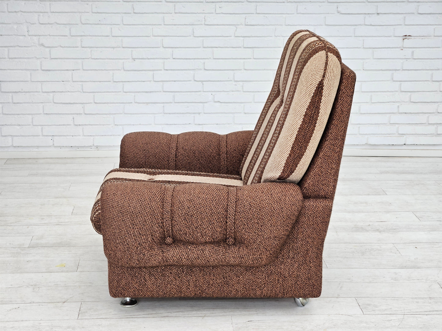 1970s, Danish relax chair, original wool upholstery, very good condition.