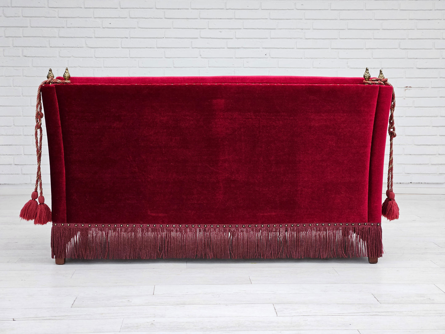 1960-70s, Danish velour 2 seater sofa, original very good condition.