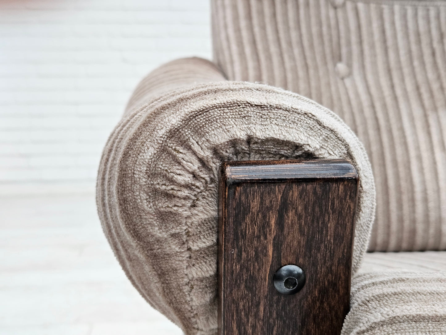 1970s, Danish lounge chair, original very good condition, corduroy.