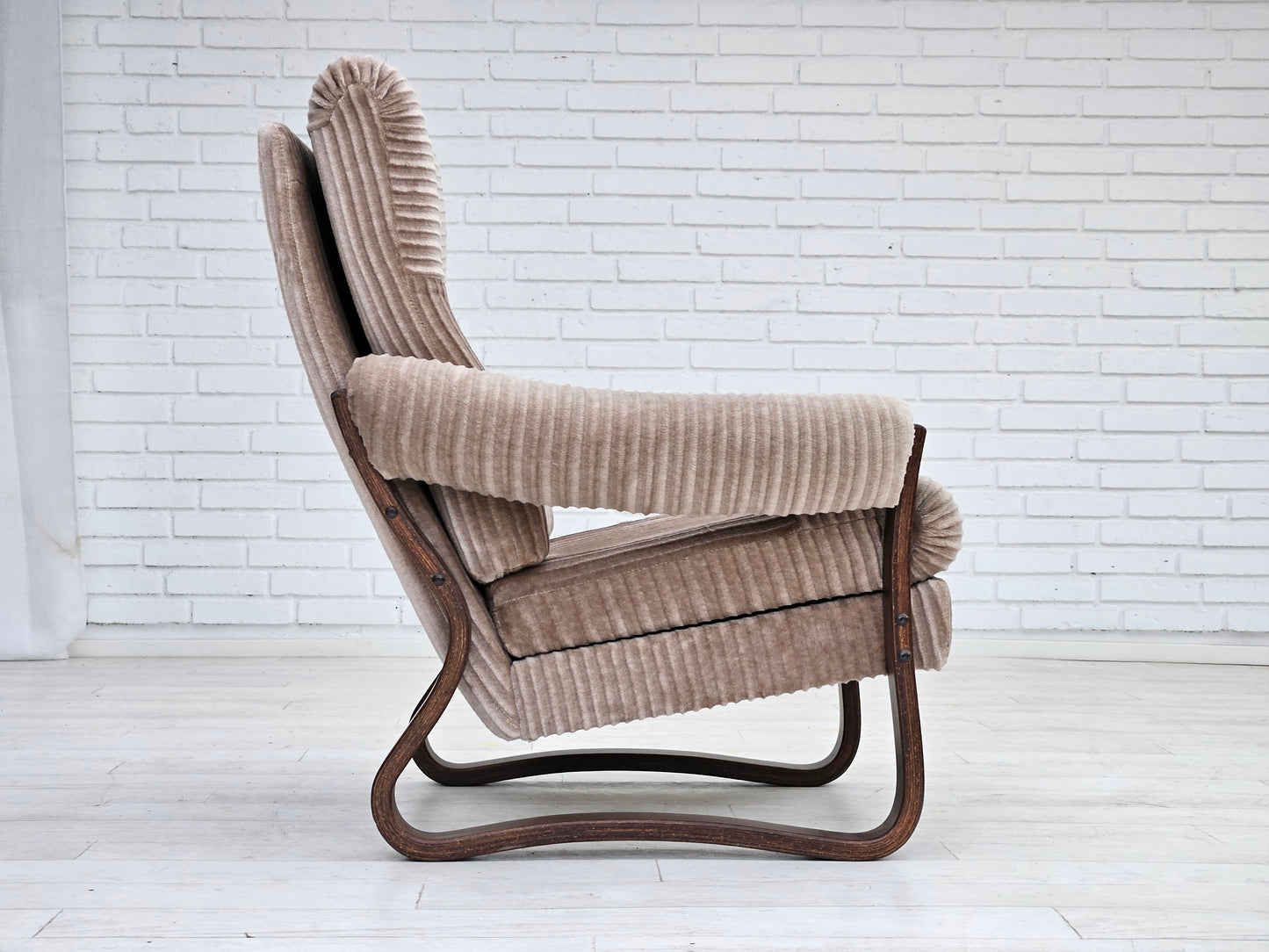 1970s, Danish lounge chair, original very good condition, corduroy.