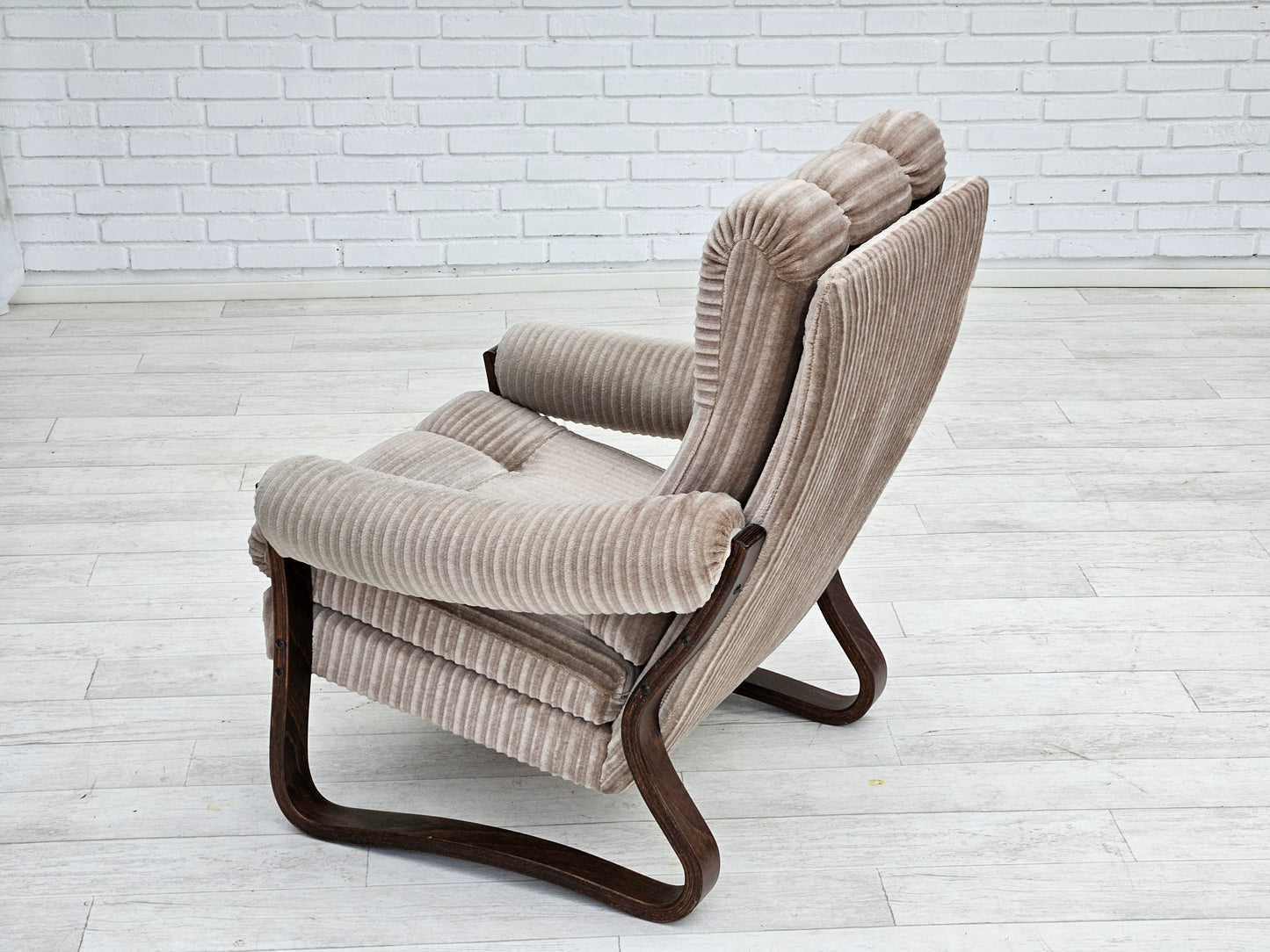 1970s, Danish lounge chair, original very good condition, corduroy.