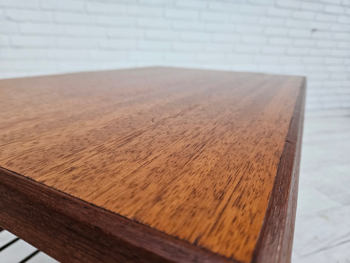 1970s, Danish coffee table, wheels, teak wood.