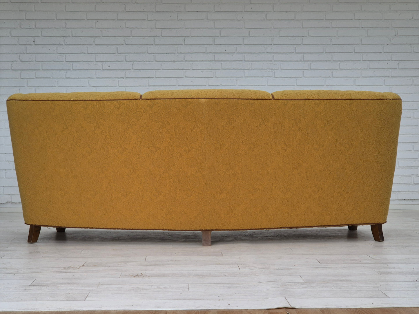 1960s, Danish 3-seater "Banana" sofa by Edmund Jørgensen, original condition.