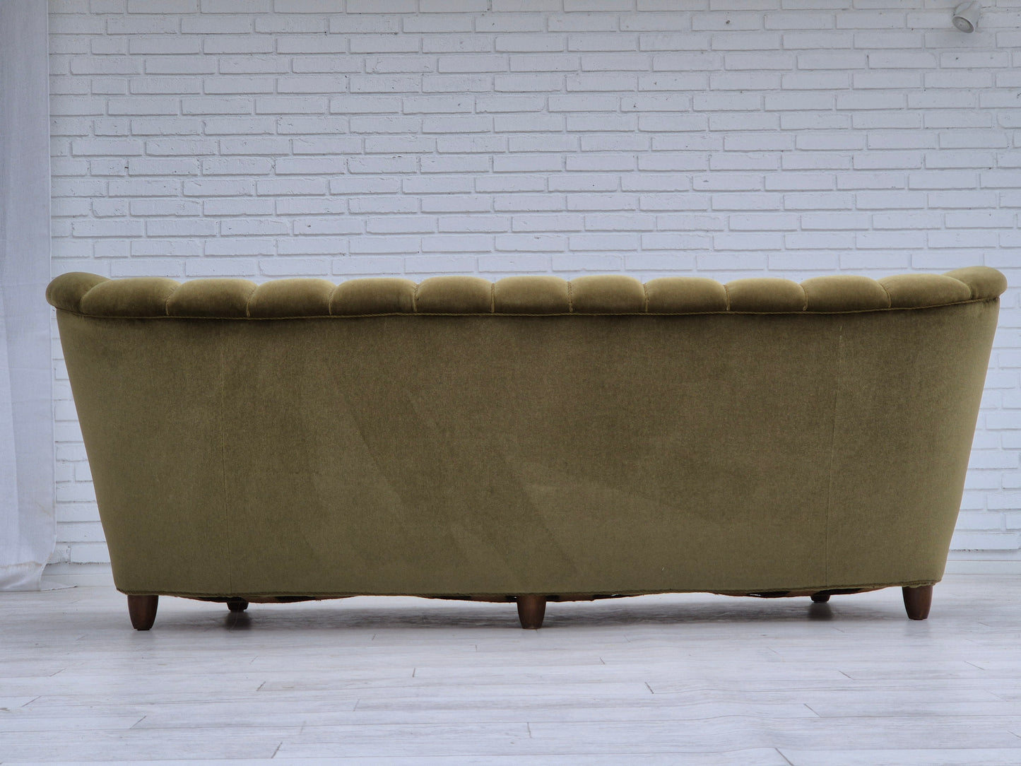 1960s, Danish 3-seater "Banana" sofa for Central Møbler Odense, original condition.