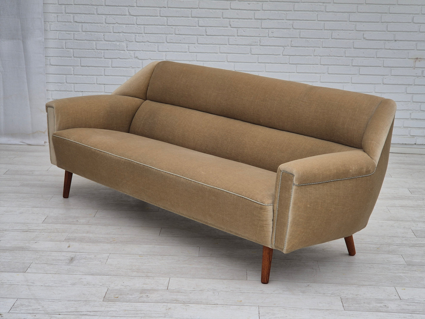 1960s, Danish design by Kurt Østervig for Rolschau Møbler, 3 seater sofa, model 57, original condition.