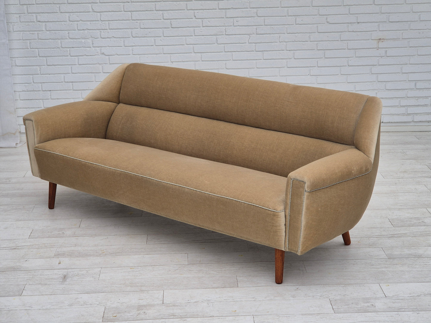 1960s, Danish design by Kurt Østervig for Rolschau Møbler, 3 seater sofa, model 57, original condition.