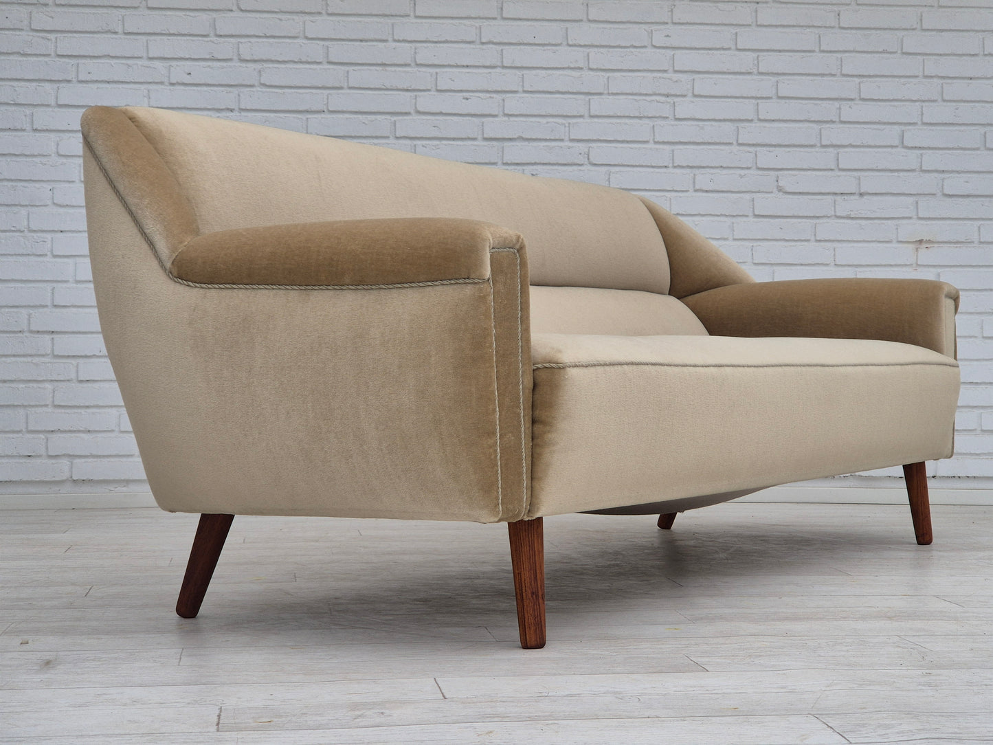 1960s, Danish design by Kurt Østervig for Rolschau Møbler, 3 seater sofa, model 57, original condition.