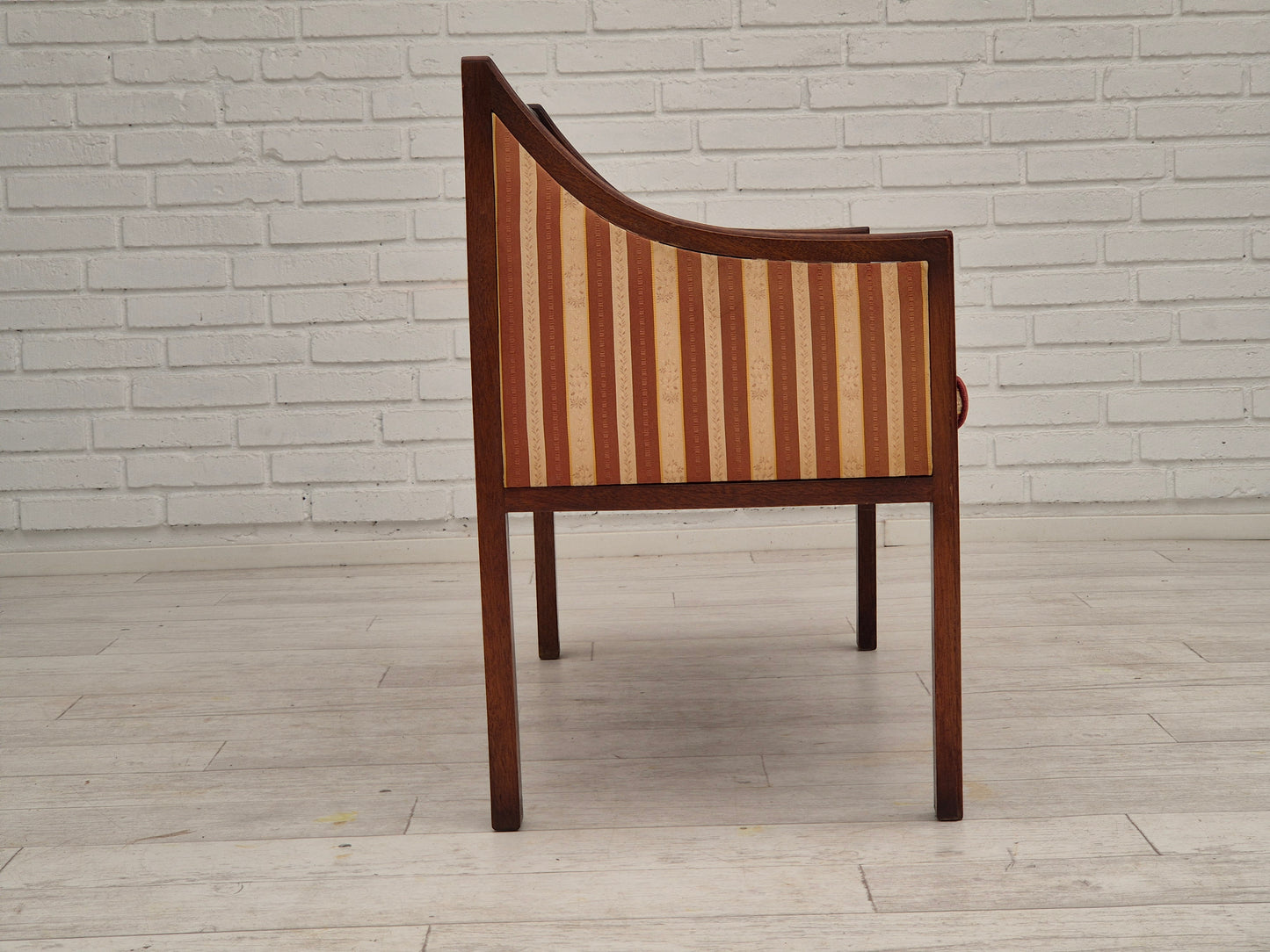 1950s, Scandinavian design, seater bench-dresser, mahogany.