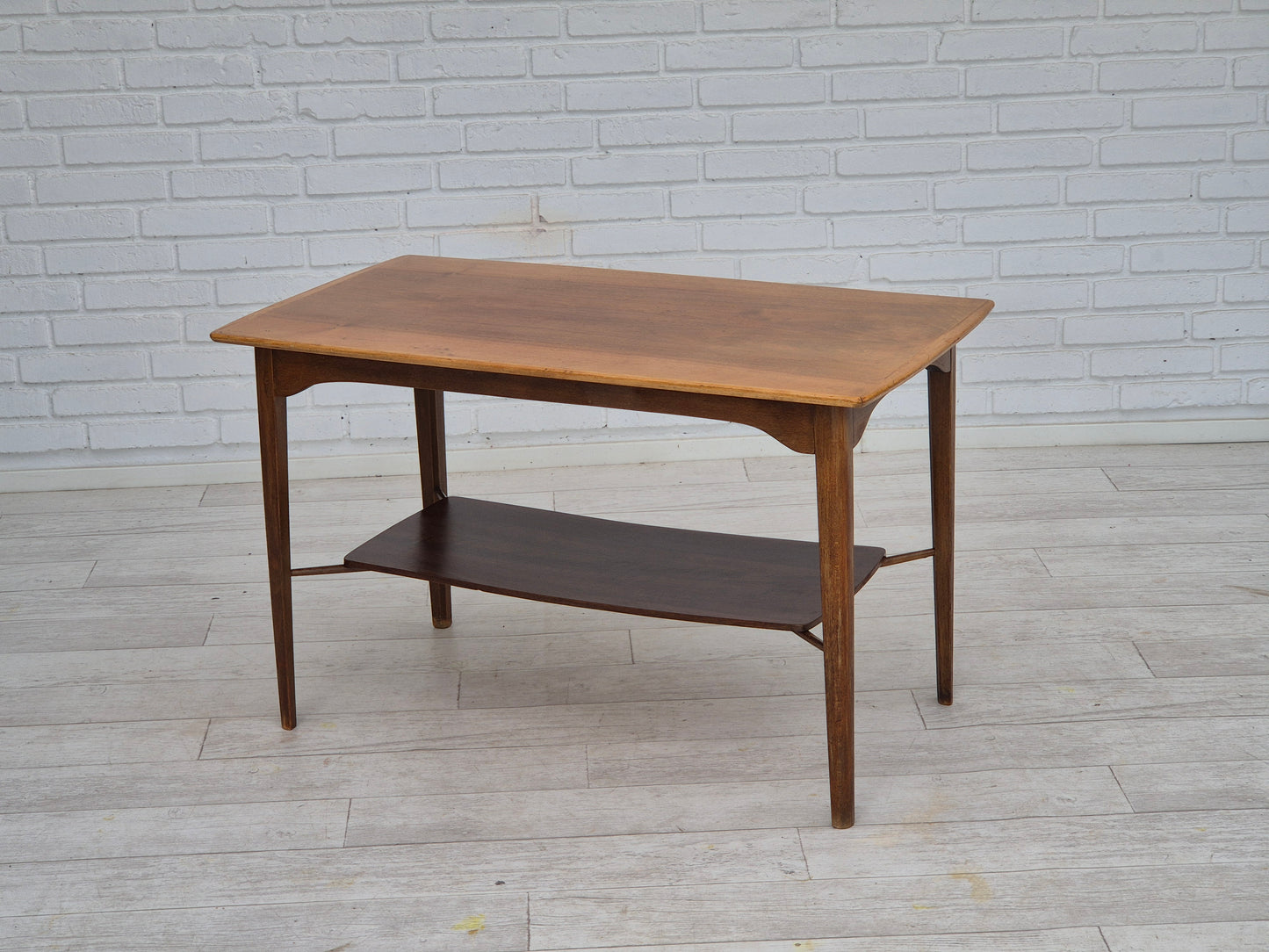 1970s, Danish design, sofa table, teak wood, beech wood, original.