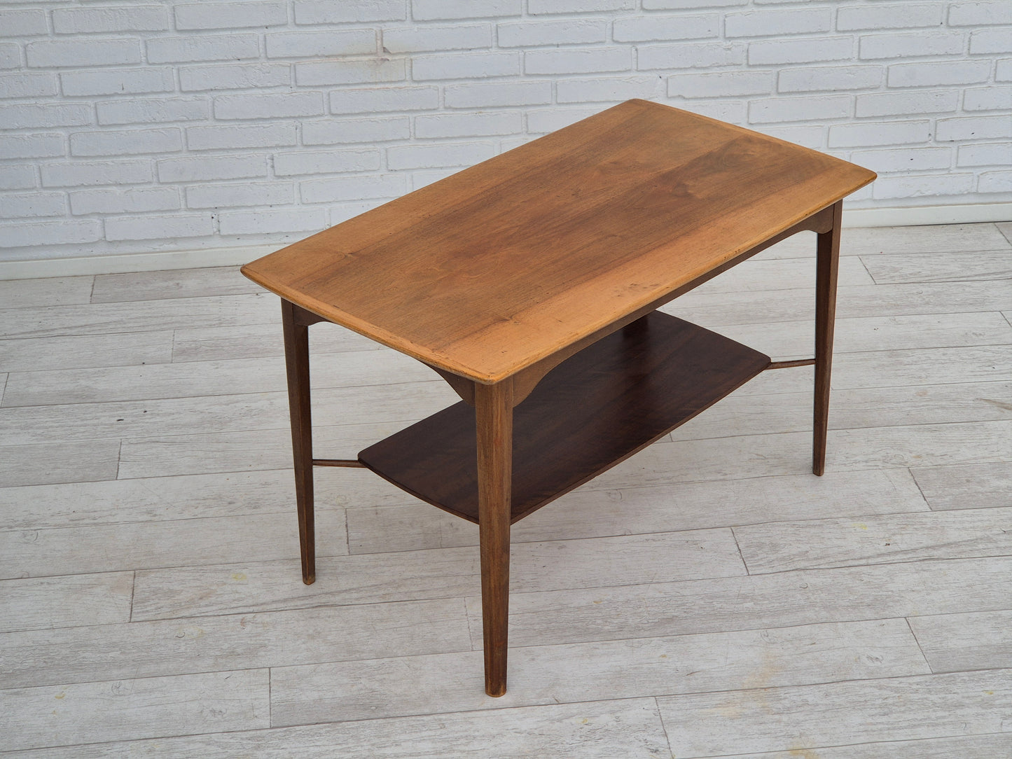 1970s, Danish design, sofa table, teak wood, beech wood, original.