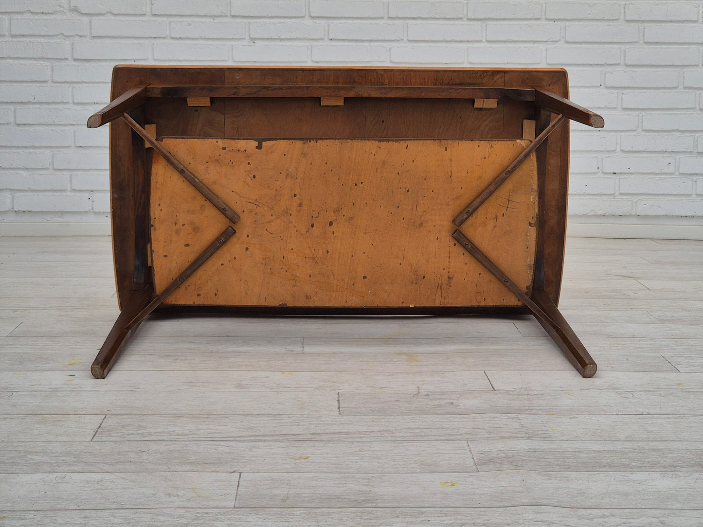 1970s, Danish design, sofa table, teak wood, beech wood, original.