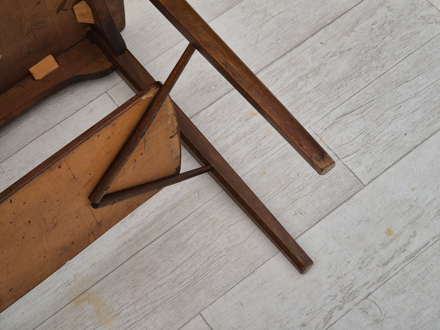 1970s, Danish design, sofa table, teak wood, beech wood, original.