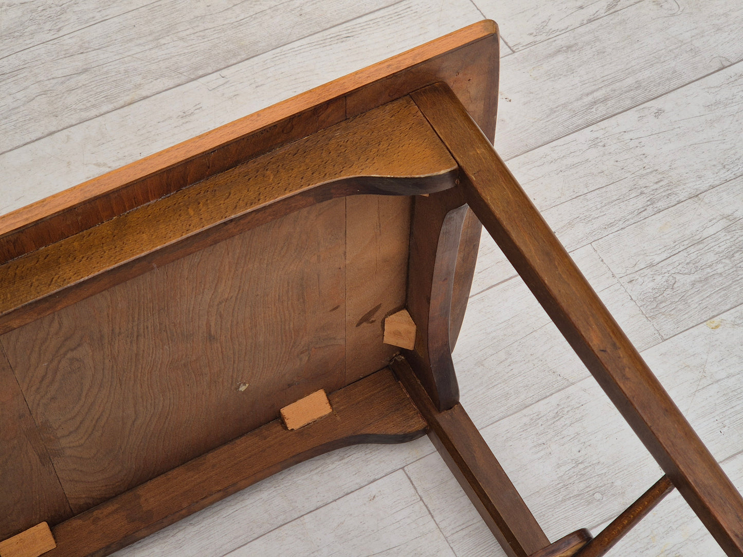 1970s, Danish design, sofa table, teak wood, beech wood, original.