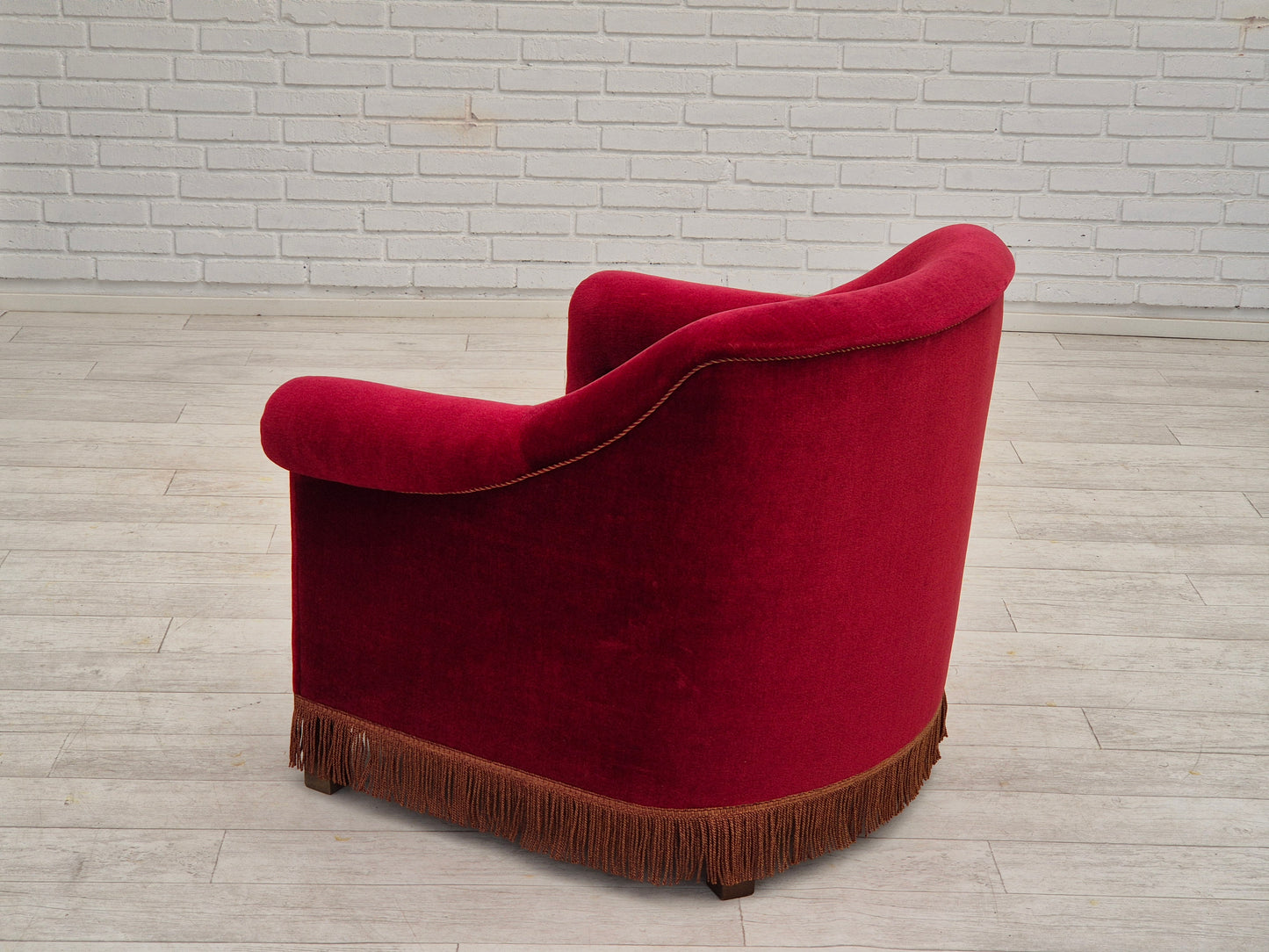 1960s, Danish chair, original very good condition, furniture velour.