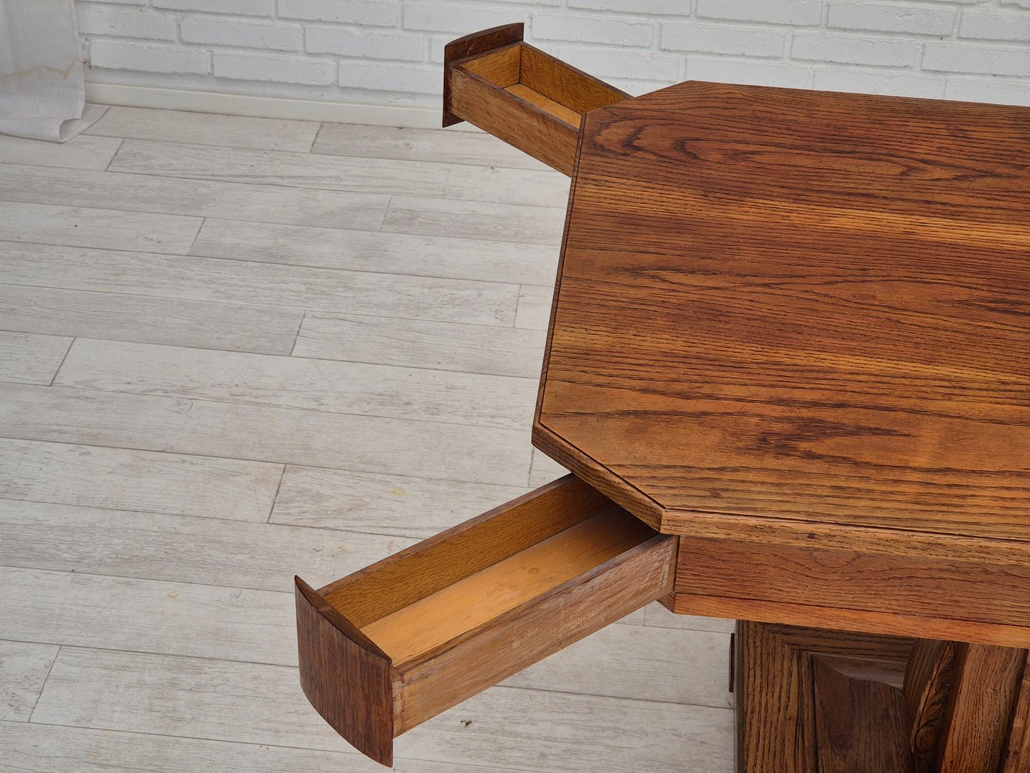 1960s, Danish card playing table with drawers, original condition, solid wood.