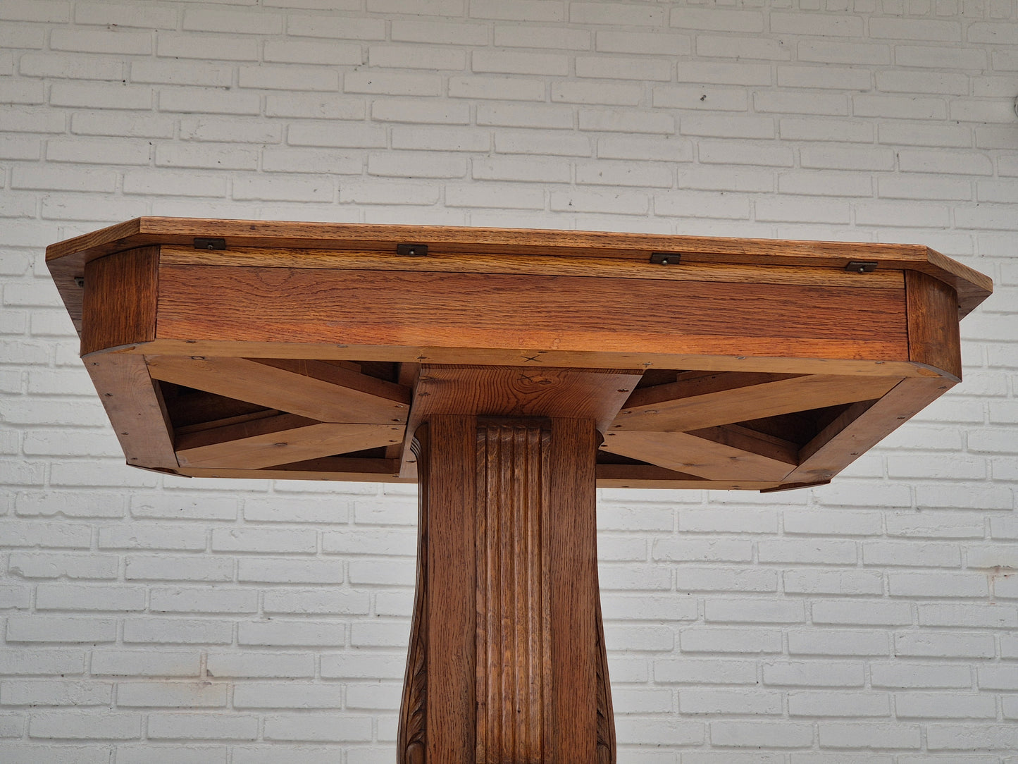 1960s, Danish card playing table with drawers, original condition, solid wood.