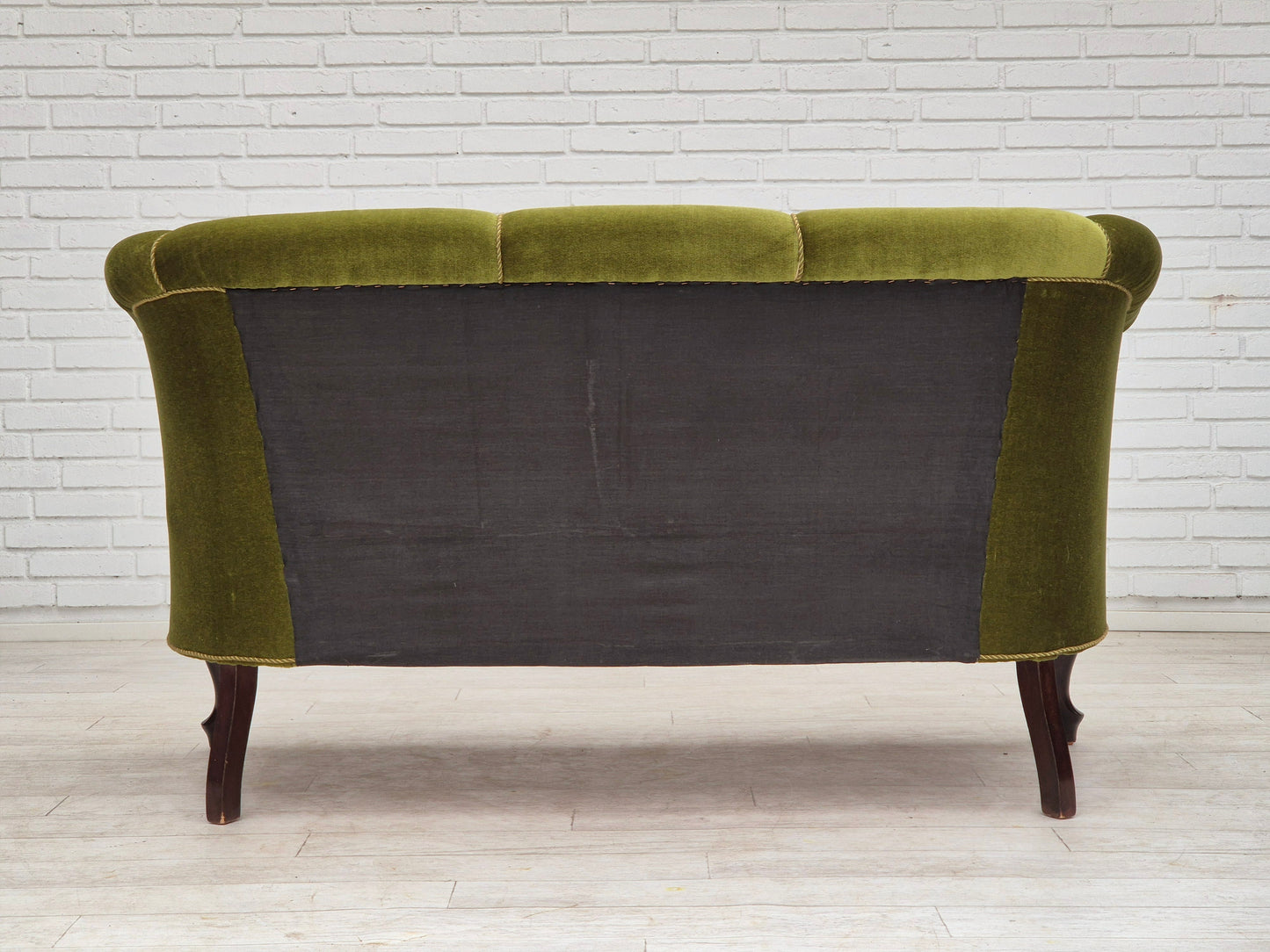 1960s, Danish vintage 2 seater sofa, original condition, furniture velour.