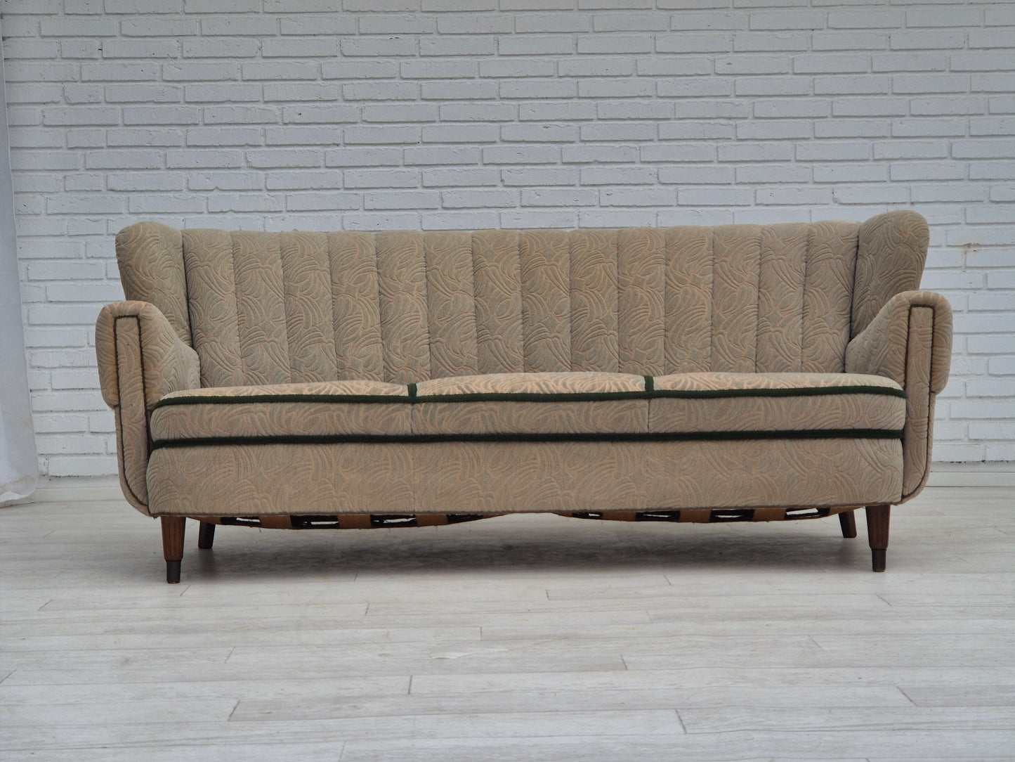 1960s, Danish 3 seater sofa, original good condition, cotton-wool.