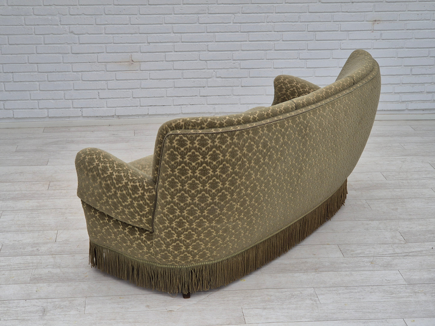 1960s, Danish "Banan" 3 seater sofa, original condition, velour.