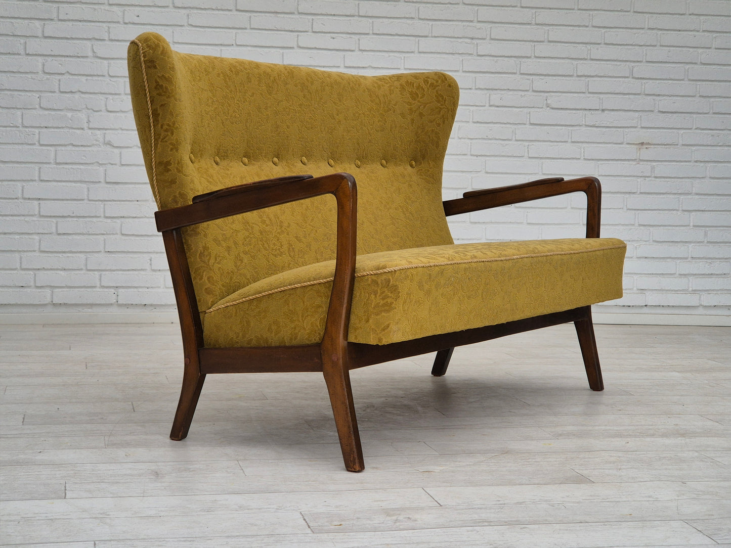 1960s, Danish 2 seater sofa by Søren Hansen for Fritz Hansen, original condition.