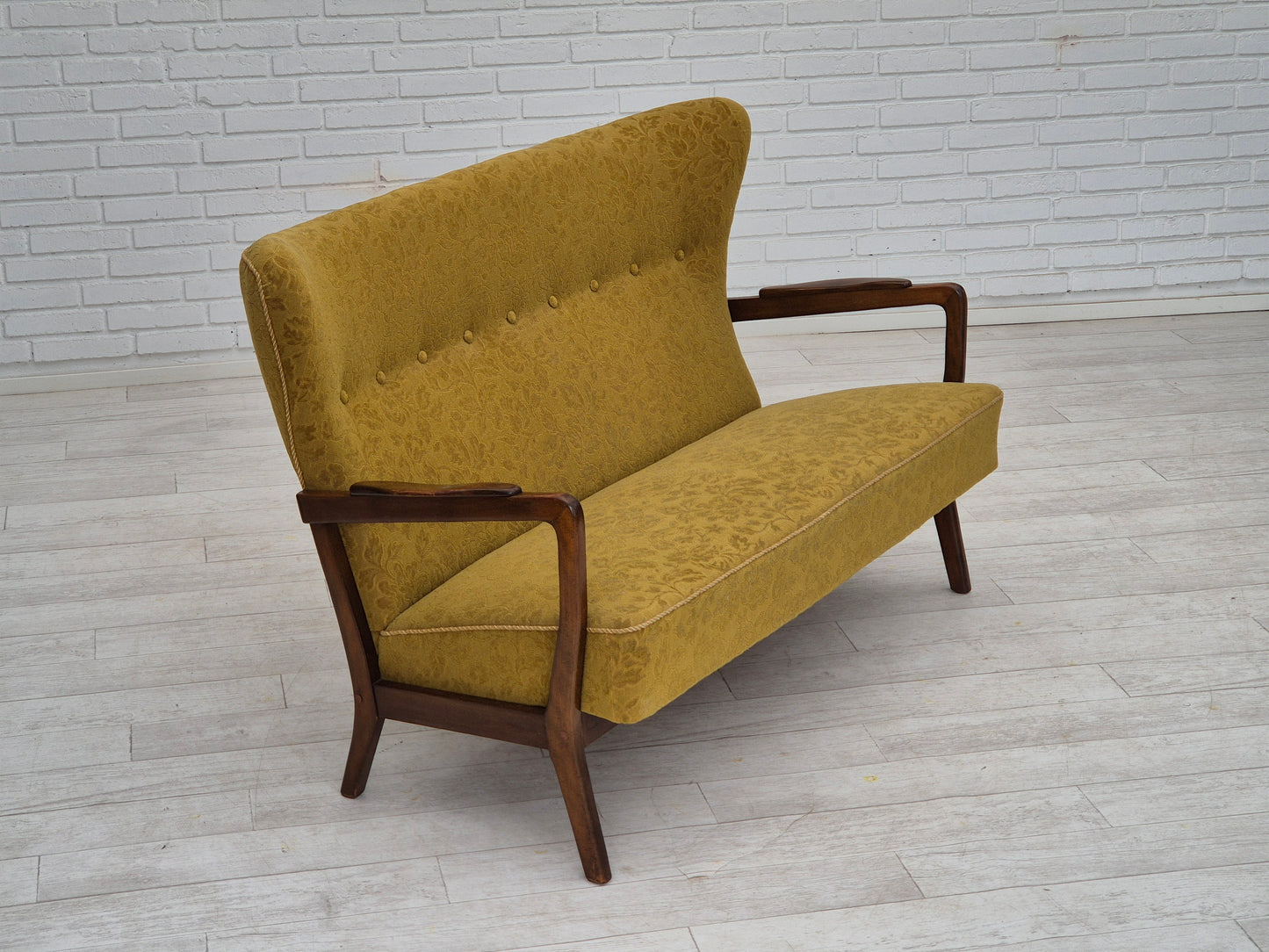 1960s, Danish 2 seater sofa by Søren Hansen for Fritz Hansen, original condition.