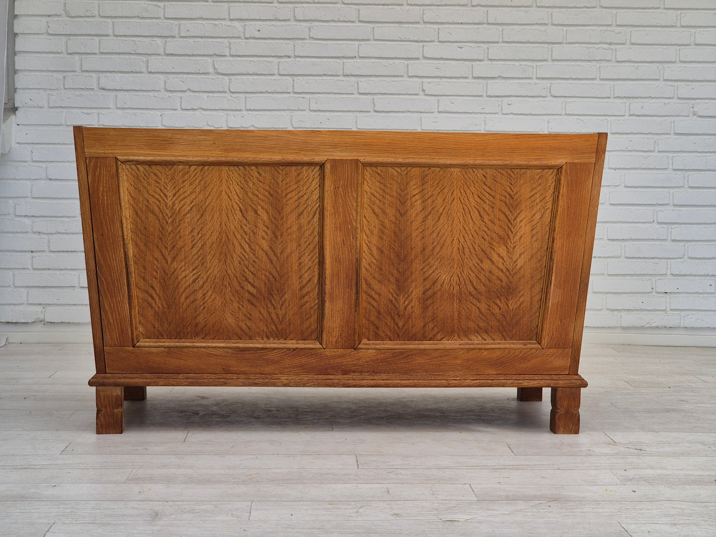 1960s, Danish 2 seater sofa, furniture wool, oak wood, orginal condition.