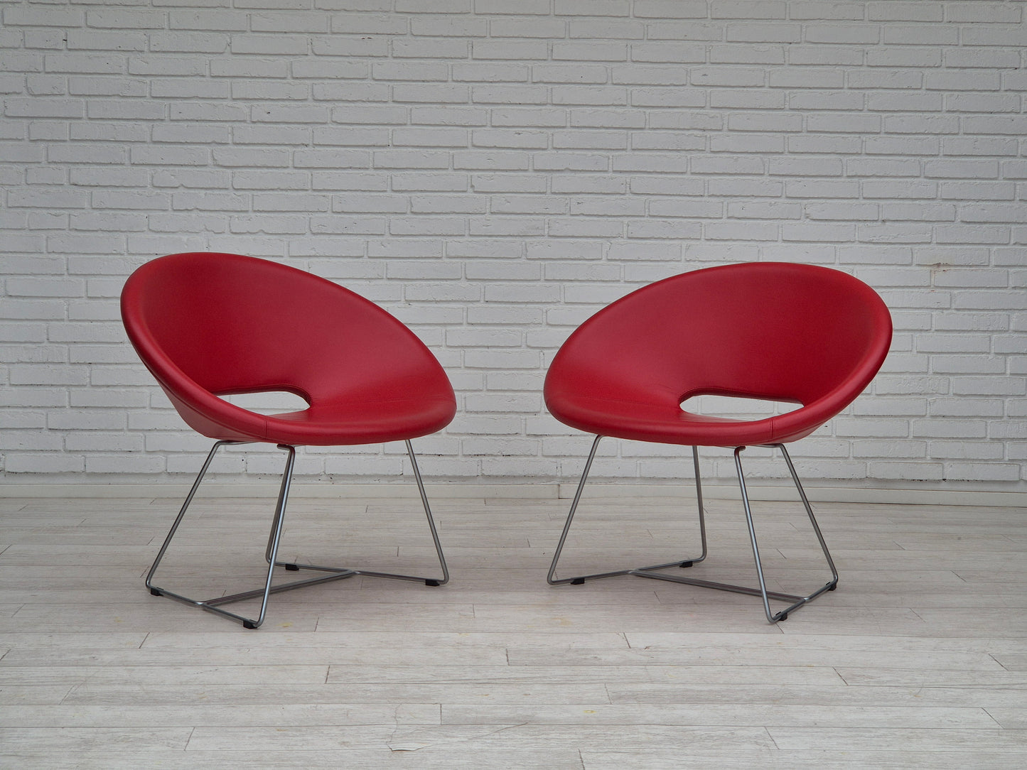 2000's, Danish design by Hee Welling for Nielaus Møbler, pair of lounge chairs model "Cone".