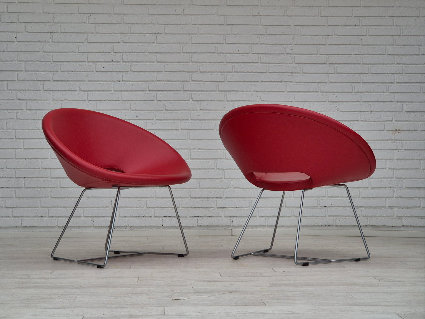 2000's, Danish design by Hee Welling for Nielaus Møbler, pair of lounge chairs model "Cone".