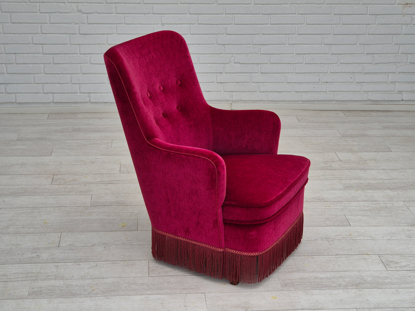 1970s, Danish easy chair, original very good condition, furniture velour.