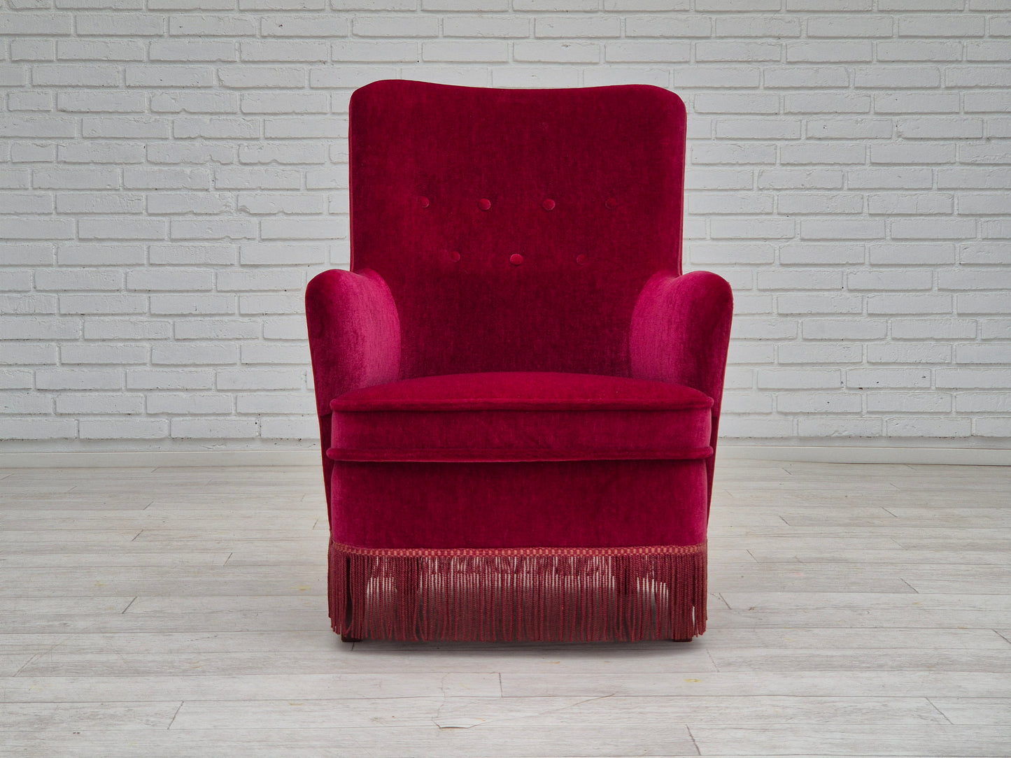 1970s, Danish easy chair, original very good condition, furniture velour.