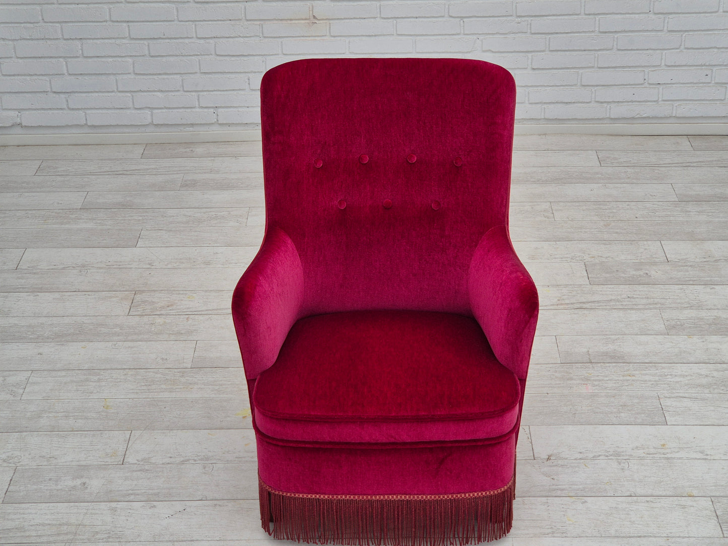 1970s, Danish easy chair, original very good condition, furniture velour.