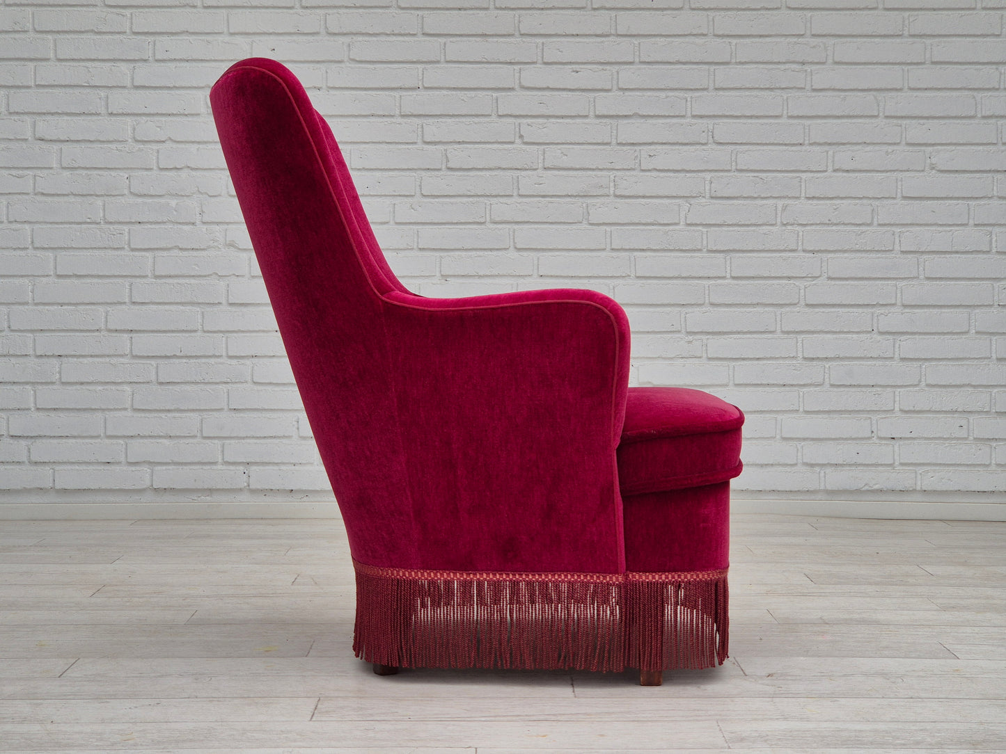 1970s, Danish easy chair, original very good condition, furniture velour.