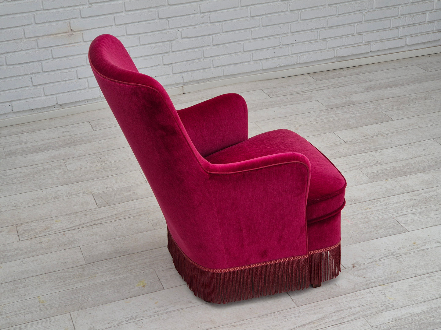 1970s, Danish easy chair, original very good condition, furniture velour.