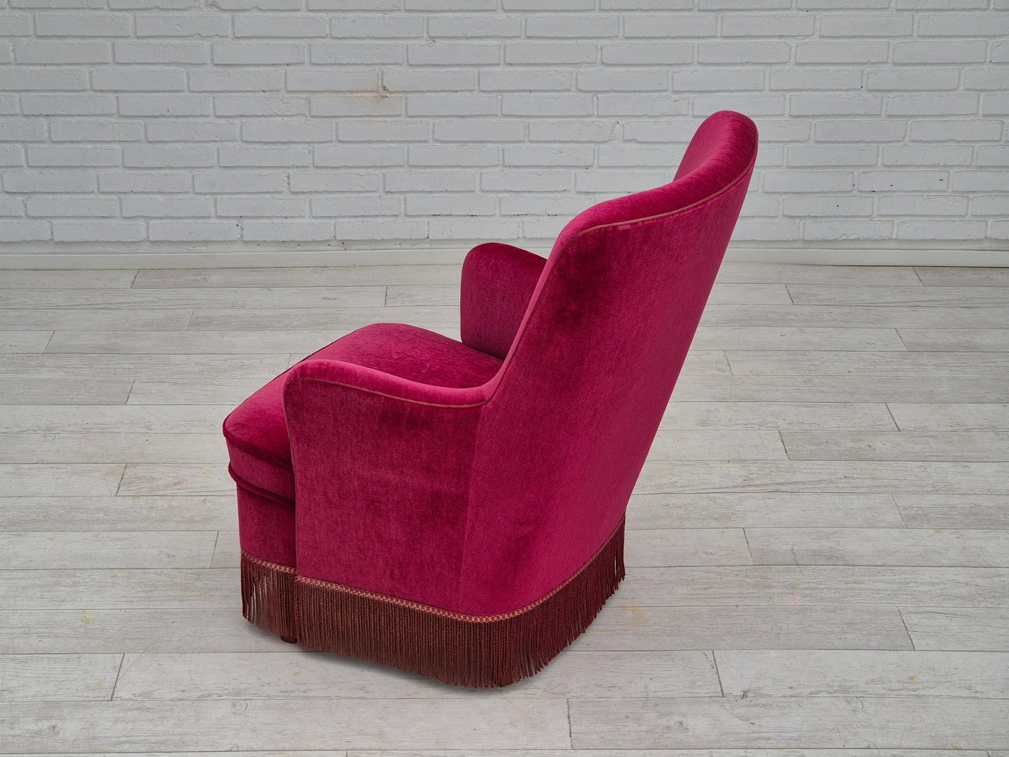 1970s, Danish easy chair, original very good condition, furniture velour.