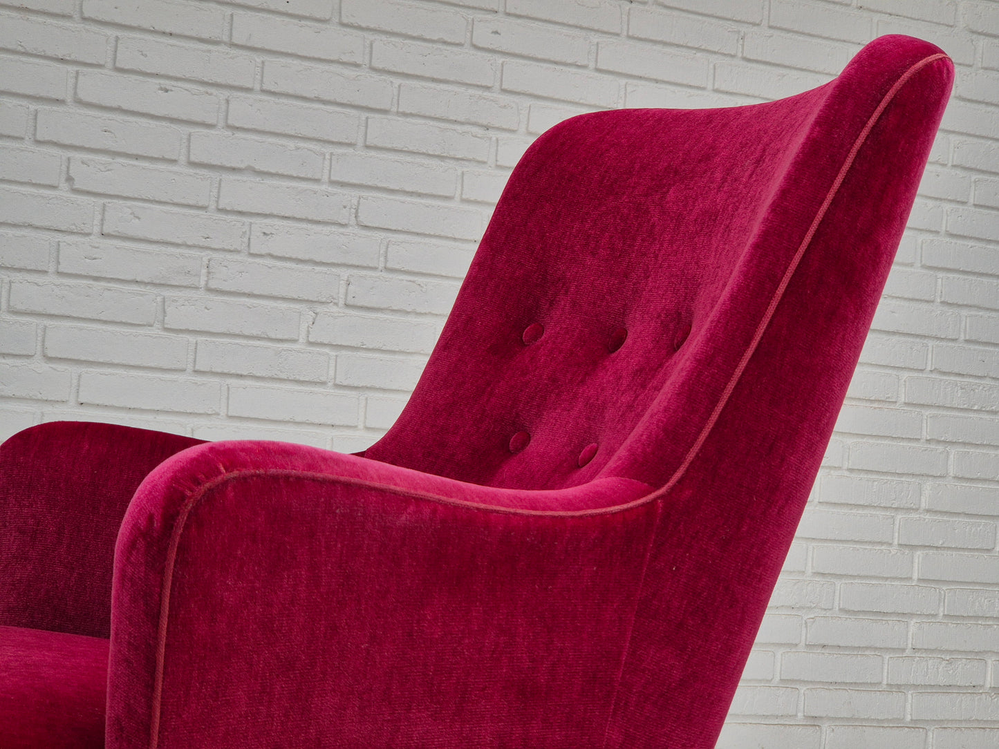 1970s, Danish easy chair, original very good condition, furniture velour.