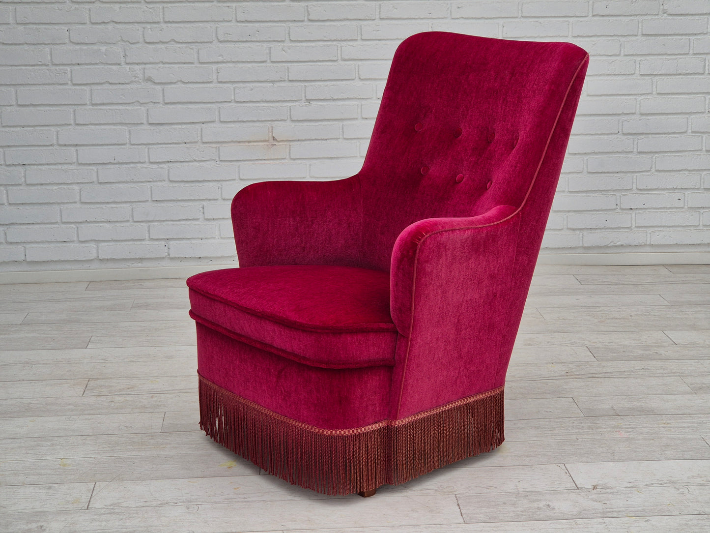 1970s, Danish easy chair, original very good condition, furniture velour.