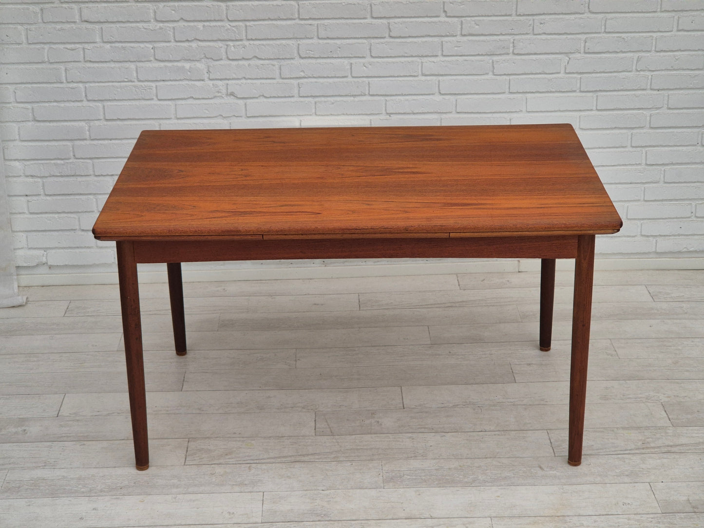 1970s, Danish foldable dining table, teak wood, original condition.