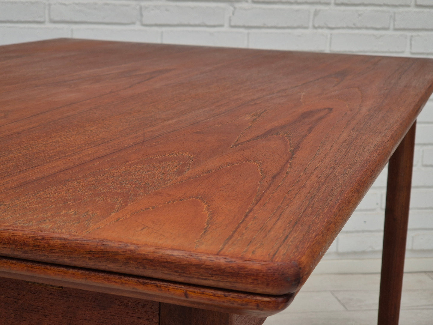 1970s, Danish foldable dining table, teak wood, original condition.