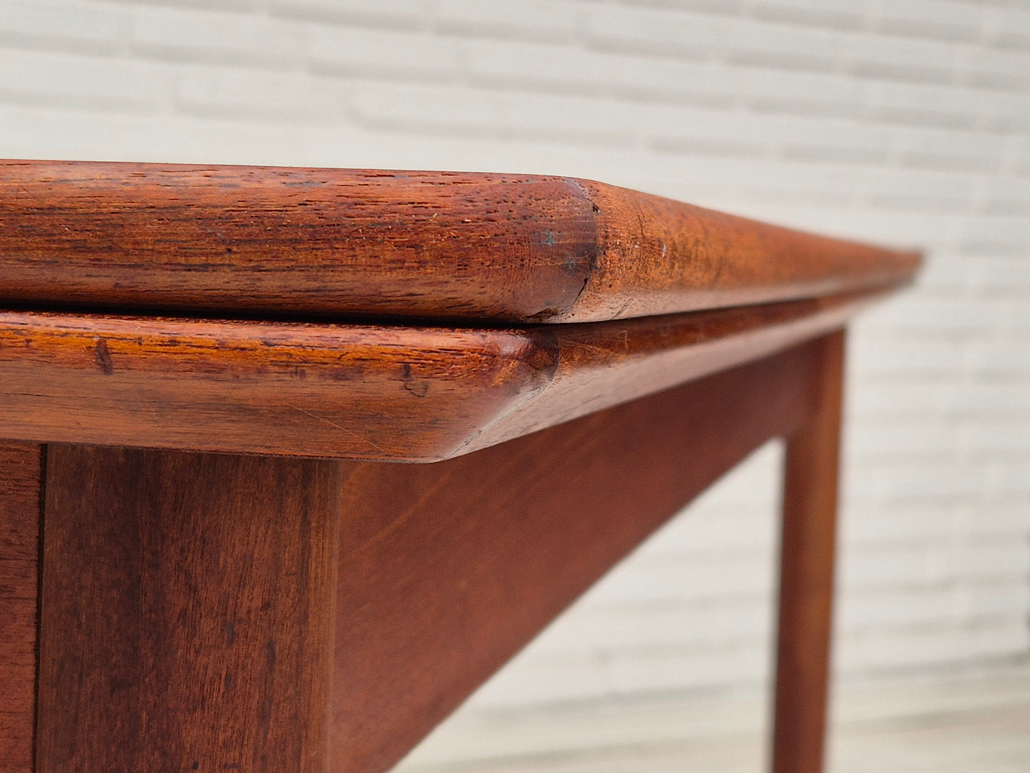 1970s, Danish foldable dining table, teak wood, original condition.