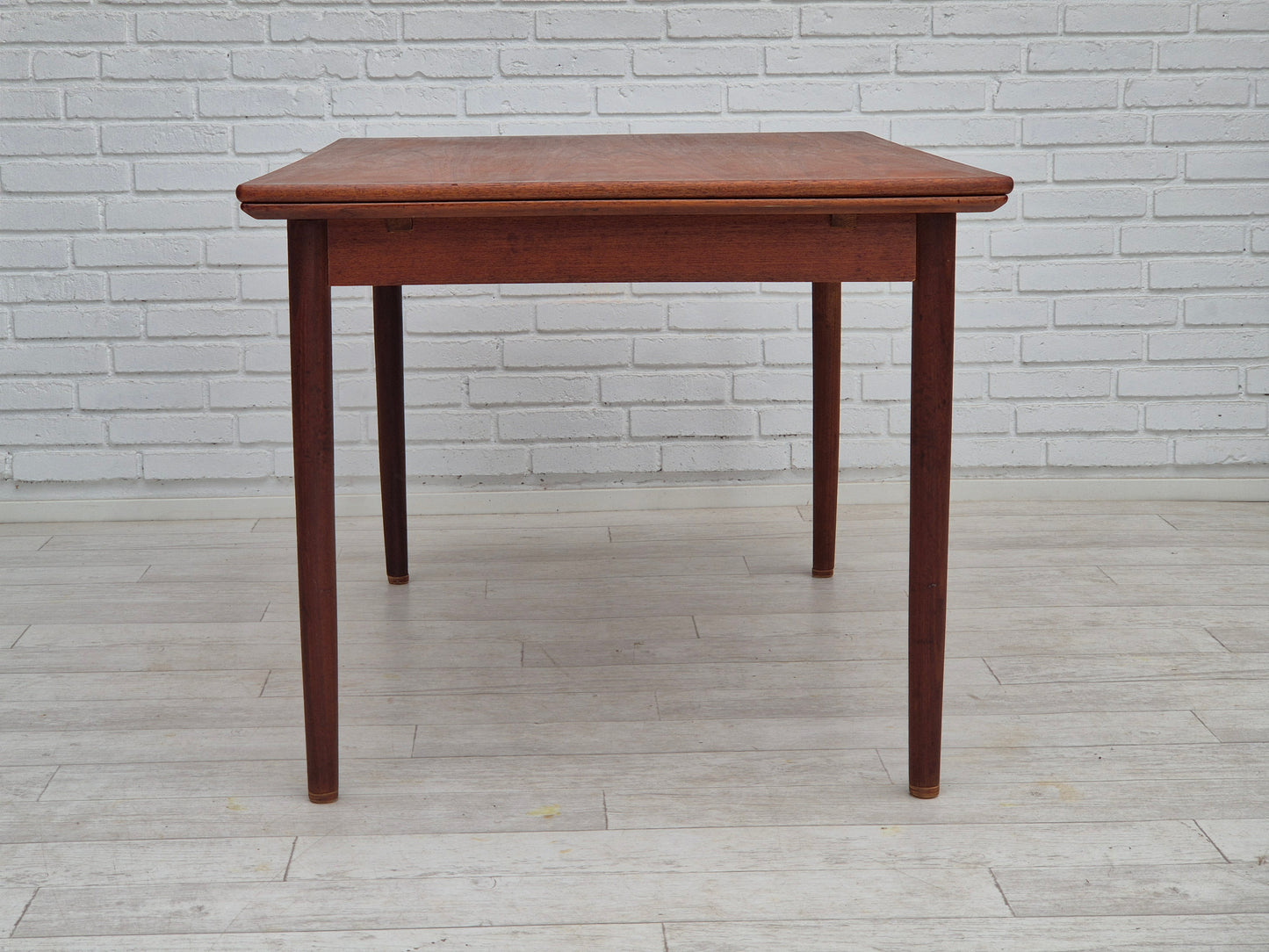 1970s, Danish foldable dining table, teak wood, original condition.