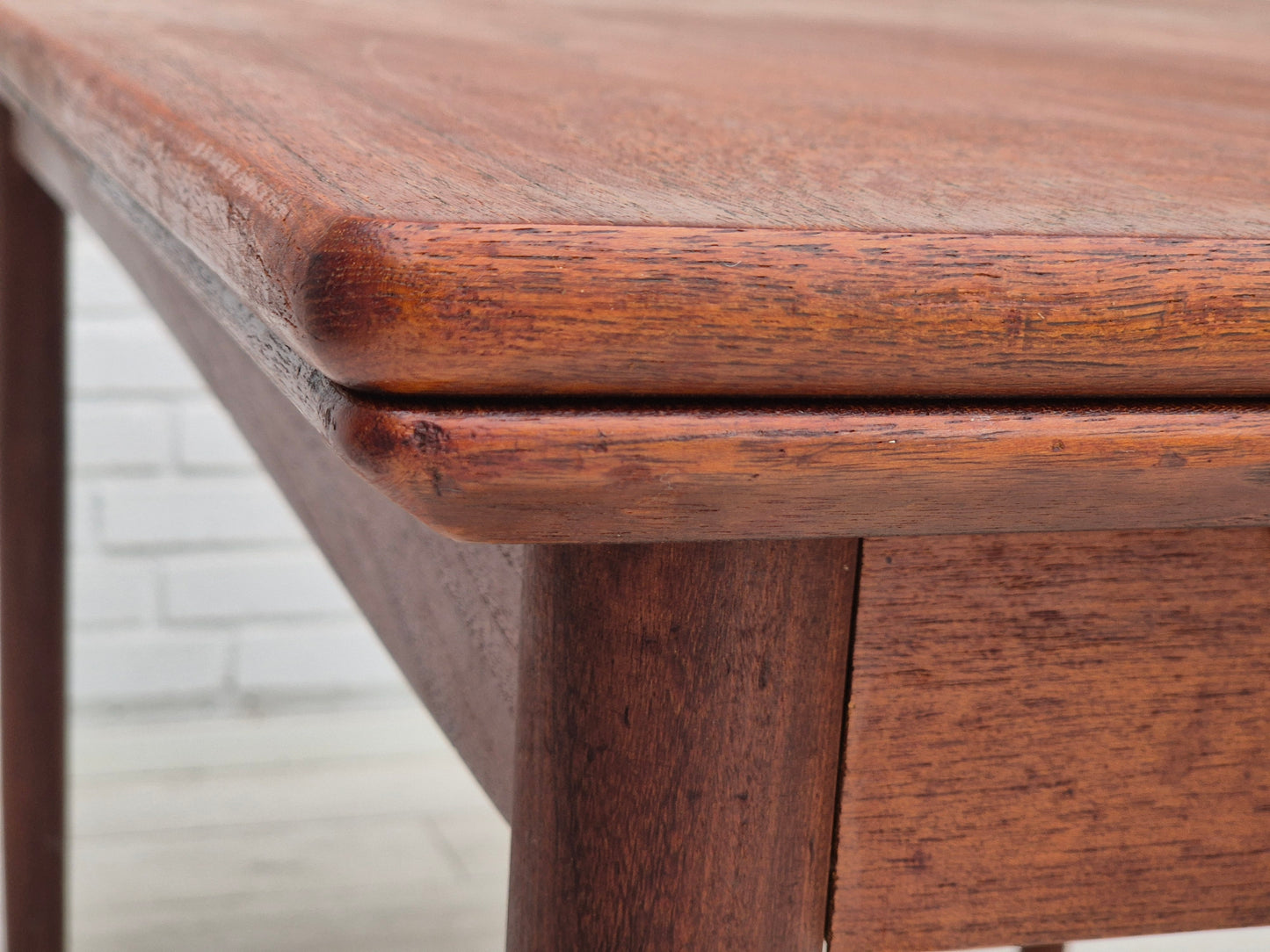 1970s, Danish foldable dining table, teak wood, original condition.