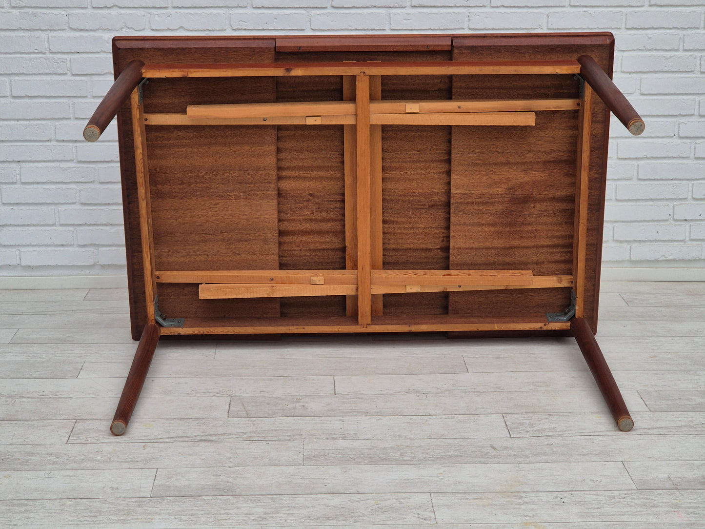 1970s, Danish foldable dining table, teak wood, original condition.