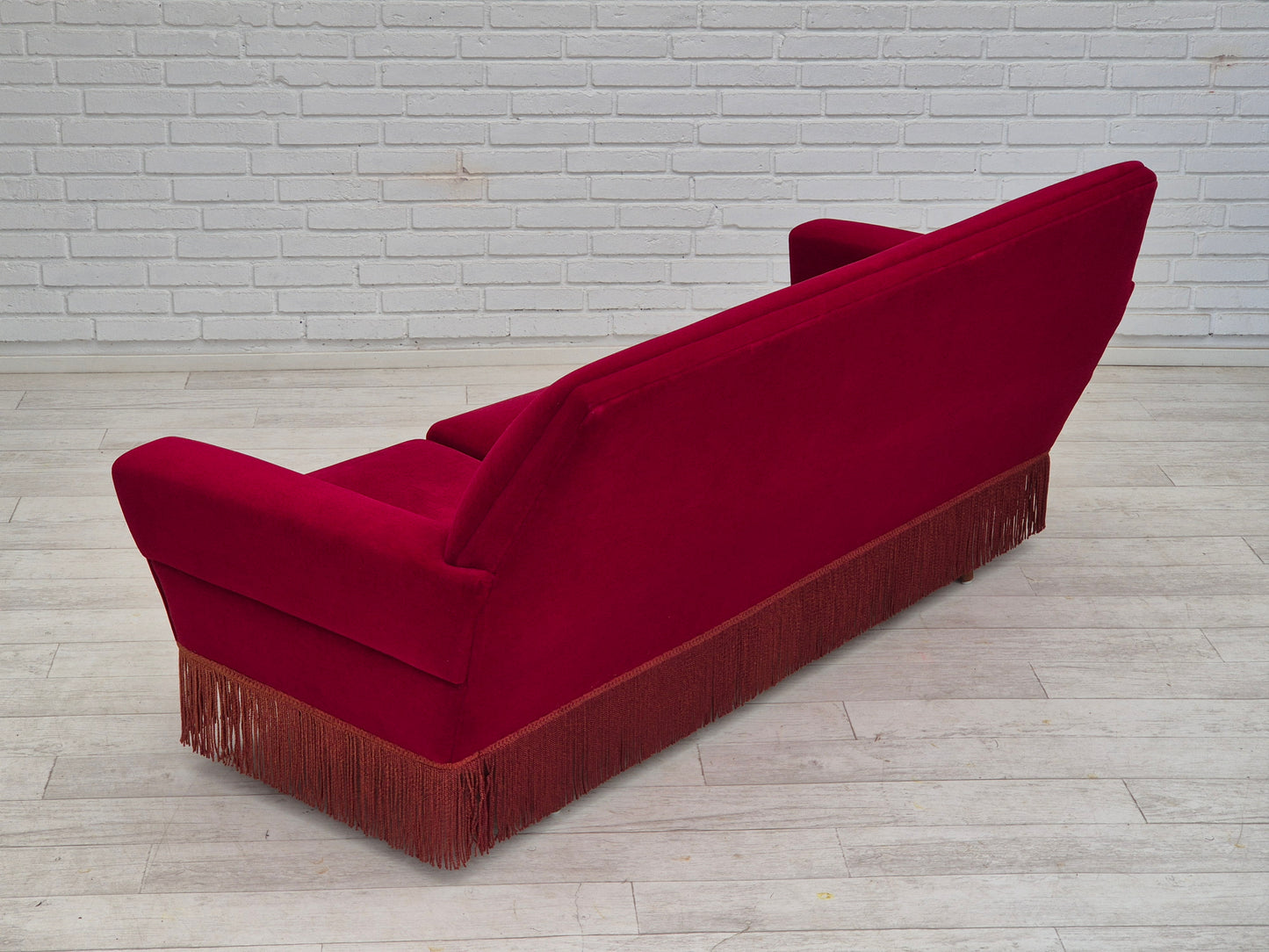 1970s, Danish 3 seater sofa by Ryesberg Møbler, original condition, velour fabric.