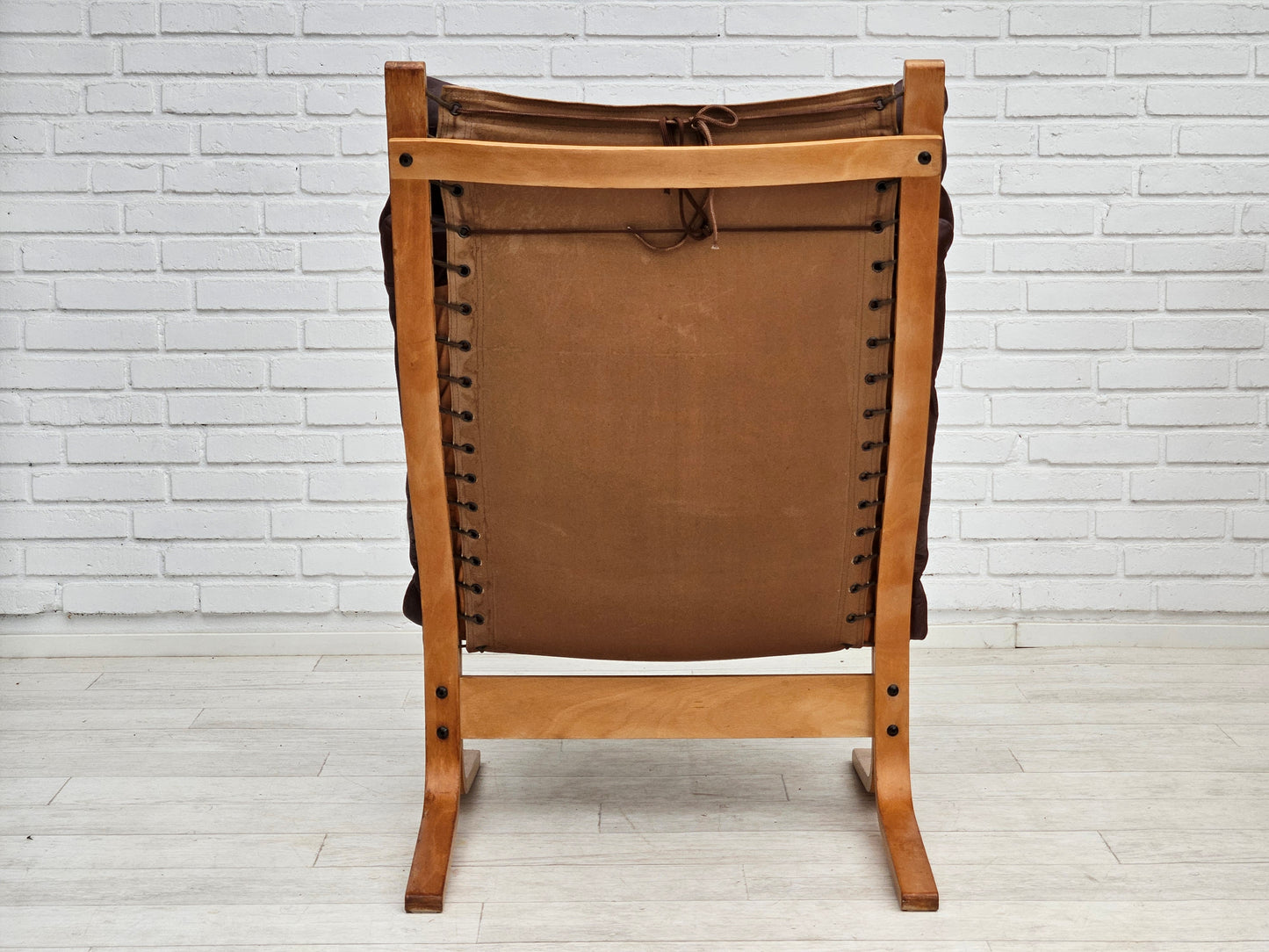 1970’s, Norwegian design, "Siesta" lounge chair by Ingmar Relling, leather, bentwood.