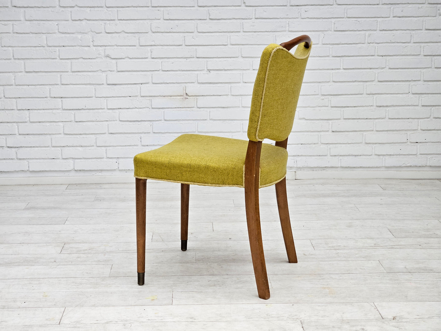 1970s, set of 6 Danish dining chairs by Slagelse Møbelværk, original condition.