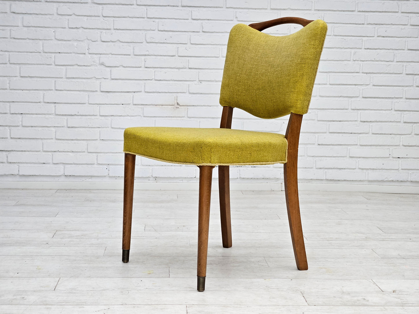 1970s, set of 6 Danish dining chairs by Slagelse Møbelværk, original condition.