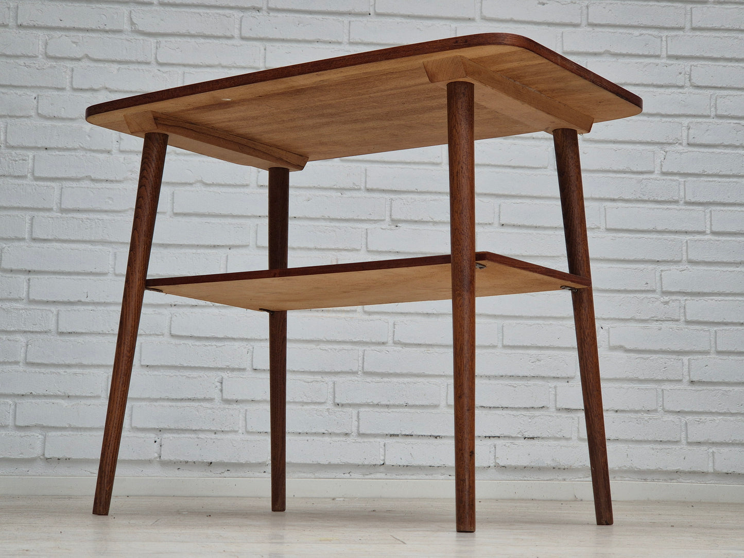 1960s, Danish side table, teak wood, original condition.